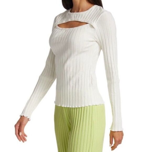 NWT Simon Miller Kai Cutout Top in Macadamia - Picture 3 of 14